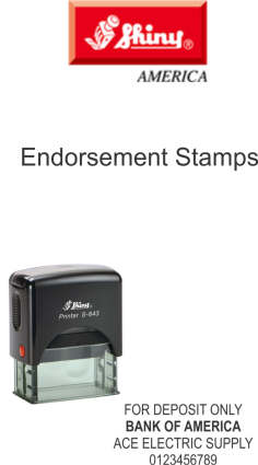 Shiny Endorsement Stamps